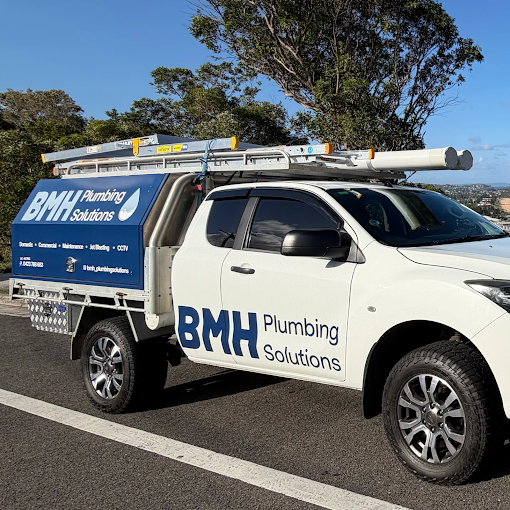 BMH Plumbing Solutions work van parked on a Northern Beaches street